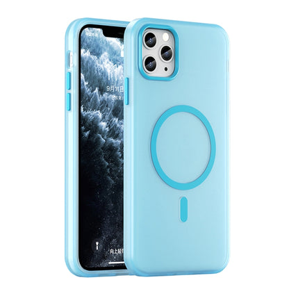 MagSafe Frosted Translucent TPU + PC Full Coverage Phone Case, For iPhone 11 Pro Max, For iPhone 11