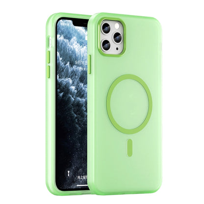 MagSafe Frosted Translucent TPU + PC Full Coverage Phone Case, For iPhone 11 Pro Max, For iPhone 11
