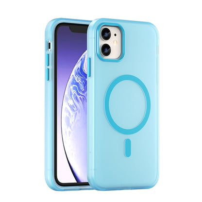 MagSafe Frosted Translucent TPU + PC Full Coverage Phone Case, For iPhone 11 Pro Max, For iPhone 11