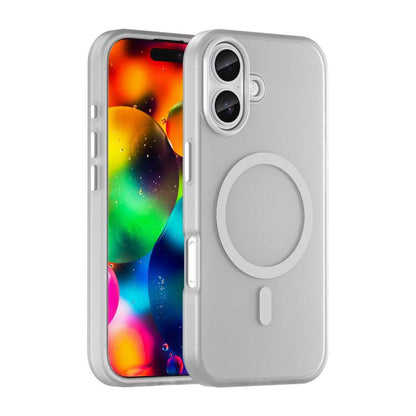MagSafe Frosted Translucent TPU + PC Full Coverage Phone Case, For iPhone 17 Pro, For iPhone 17, For iPhone Air