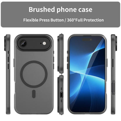 MagSafe Frosted Translucent TPU + PC Full Coverage Phone Case, For iPhone Air, iPhone 16e, For iPhone 16 Pro Max