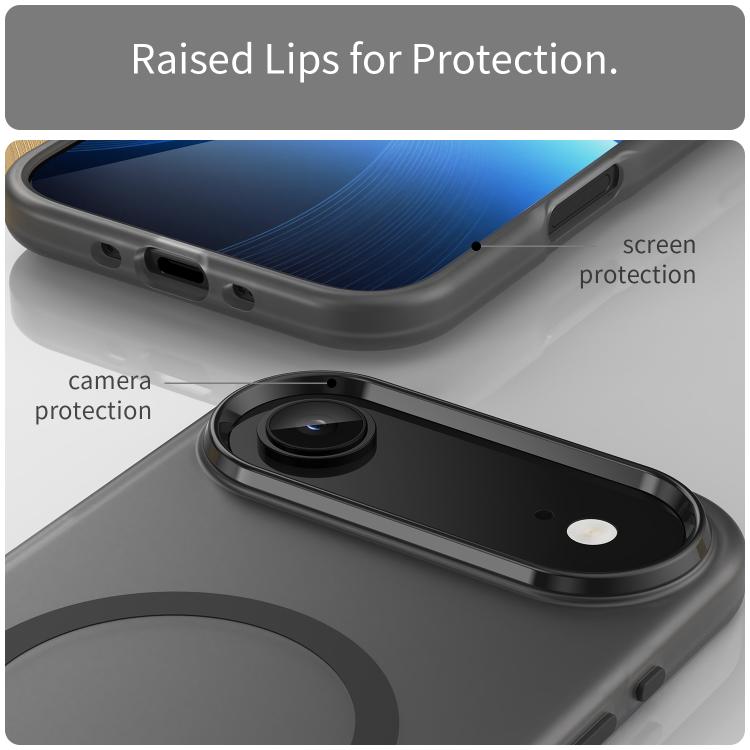 MagSafe Frosted Translucent TPU + PC Full Coverage Phone Case, For iPhone Air, iPhone 16e, For iPhone 16 Pro Max