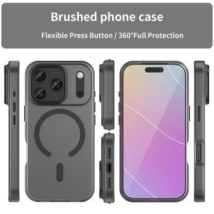 MagSafe Frosted Translucent TPU + PC Full Coverage Phone Case, For iPhone 17 Pro, For iPhone 17, For iPhone Air