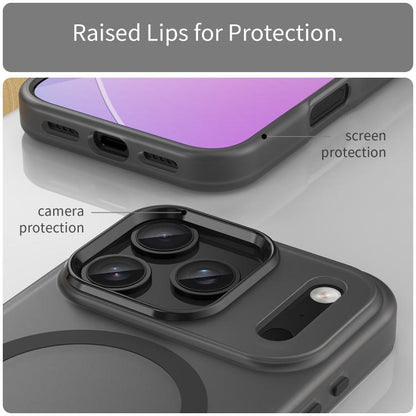 MagSafe Frosted Translucent TPU + PC Full Coverage Phone Case, For iPhone 17 Pro, For iPhone 17, For iPhone Air