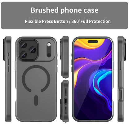 MagSafe Frosted Translucent TPU + PC Full Coverage Phone Case, For iPhone 18 Pro Max, For iPhone 17e / 16e, For iPhone 17 Pro Max
