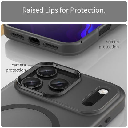 MagSafe Frosted Translucent TPU + PC Full Coverage Phone Case, For iPhone 18 Pro Max, For iPhone 17e / 16e, For iPhone 17 Pro Max