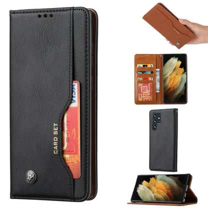 Knead Skin Texture Flip Leather Phone Case, For Samsung Galaxy S24 Ultra 5G, For Samsung Galaxy S24+ 5G, For Samsung Galaxy S24 5G
