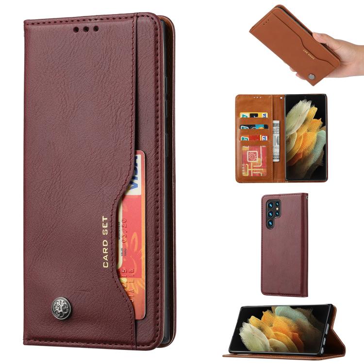 Knead Skin Texture Flip Leather Phone Case, For Samsung Galaxy S26+ 5G, For Samsung Galaxy S26 Ultra 5G, For Samsung Galaxy S26 5G, For Samsung Galaxy S25 5G, For Samsung Galaxy S25+ 5G, For Samsung Galaxy S25 Ultra 5G