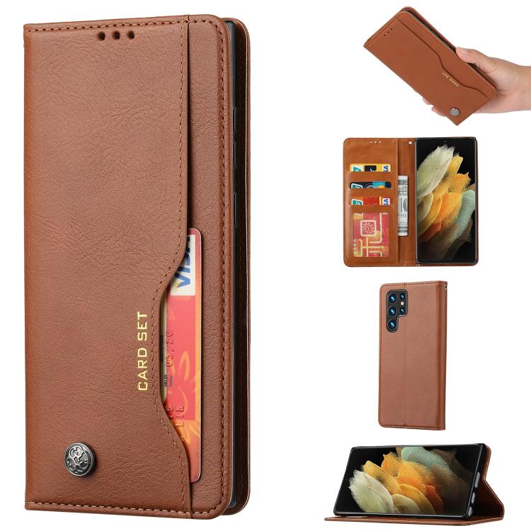Knead Skin Texture Flip Leather Phone Case, For Samsung Galaxy S26+ 5G, For Samsung Galaxy S26 Ultra 5G, For Samsung Galaxy S26 5G, For Samsung Galaxy S25 5G, For Samsung Galaxy S25+ 5G, For Samsung Galaxy S25 Ultra 5G