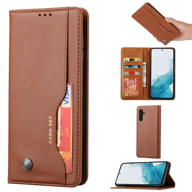 Knead Skin Texture Flip Leather Phone Case, For Samsung Galaxy S26+ 5G, For Samsung Galaxy S26 Ultra 5G, For Samsung Galaxy S26 5G, For Samsung Galaxy S25 5G, For Samsung Galaxy S25+ 5G, For Samsung Galaxy S25 Ultra 5G