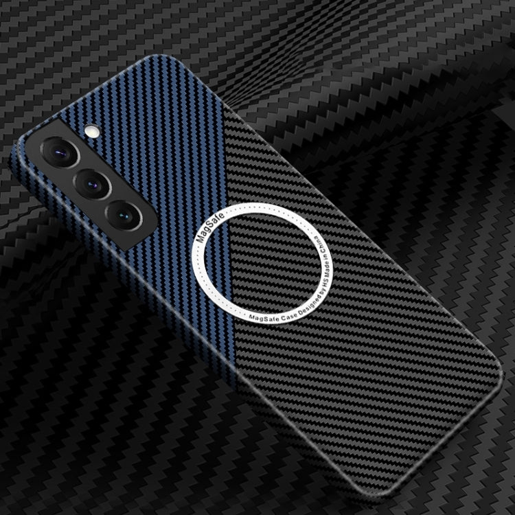 Carbon Fiber Texture MagSafe Magnetic Phone Case, For Samsung Galaxy S25 5G, For Samsung Galaxy S25+ 5G, For Samsung Galaxy S25 Ultra 5G