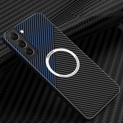 Carbon Fiber Texture MagSafe Magnetic Phone Case, For Samsung Galaxy S25 5G, For Samsung Galaxy S25+ 5G, For Samsung Galaxy S25 Ultra 5G