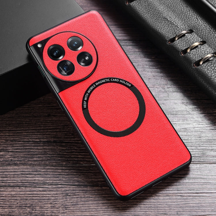 PU MagSafe Magnetic Phone Case, For OnePlus 13, For OnePlus 12