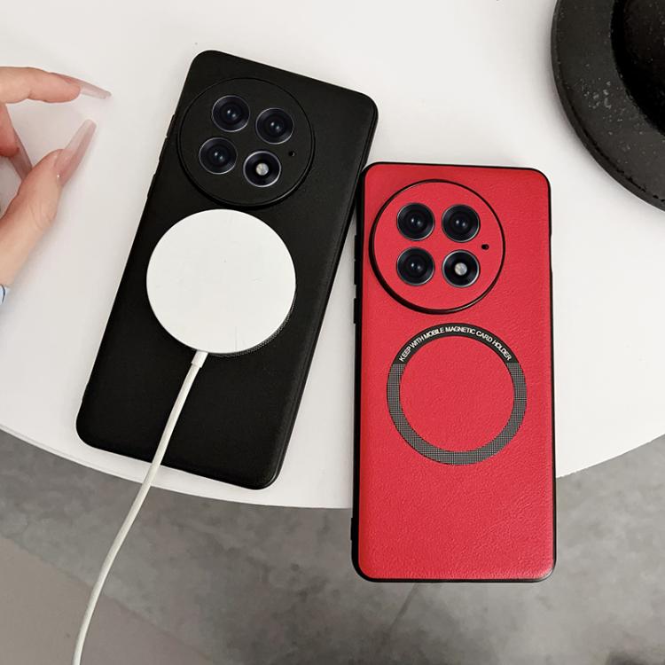 PU MagSafe Magnetic Phone Case, For OnePlus 13, For OnePlus 12