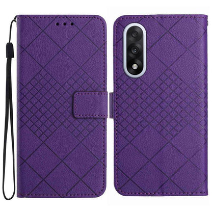 Rhombic Grid Texture Leather Phone Case, For OnePlus Nord 6 5G, For OnePlus 15R, For OnePlus 15 5G, For OnePlus Nord 5 5G / Ace 5 Ultra