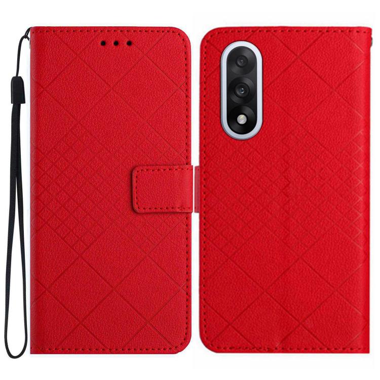 Rhombic Grid Texture Leather Phone Case, For OnePlus Nord 6 5G, For OnePlus 15R, For OnePlus 15 5G, For OnePlus Nord 5 5G / Ace 5 Ultra
