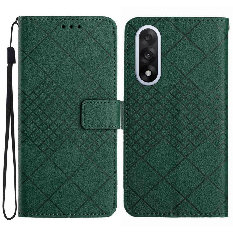 Rhombic Grid Texture Leather Phone Case, For OnePlus Nord 6 5G, For OnePlus 15R, For OnePlus 15 5G, For OnePlus Nord 5 5G / Ace 5 Ultra