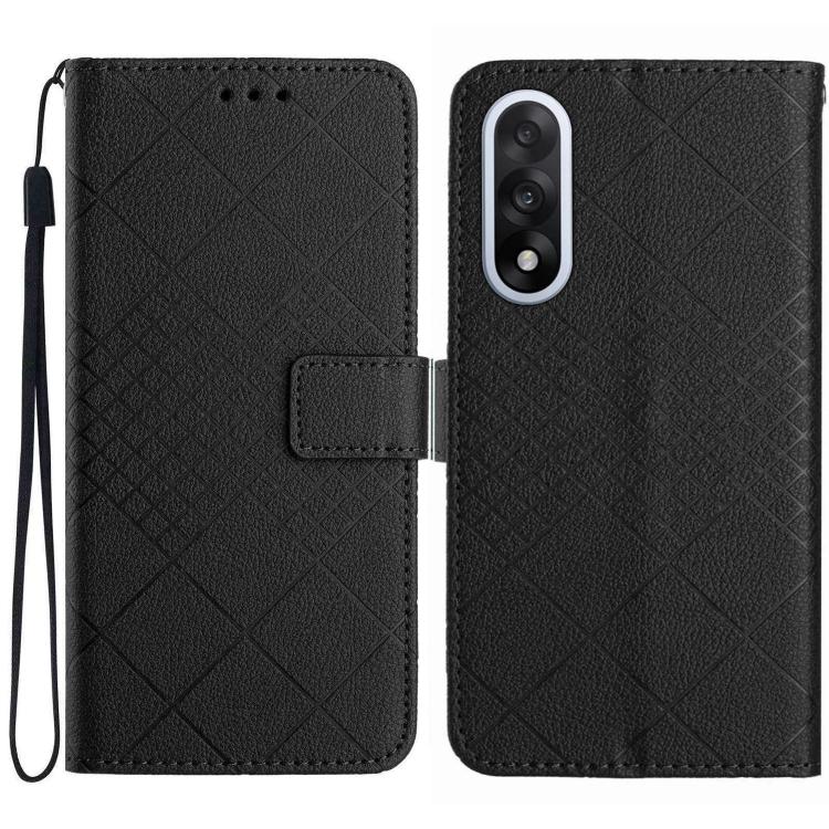 Rhombic Grid Texture Leather Phone Case, For OnePlus Nord 6 5G, For OnePlus 15R, For OnePlus 15 5G, For OnePlus Nord 5 5G / Ace 5 Ultra