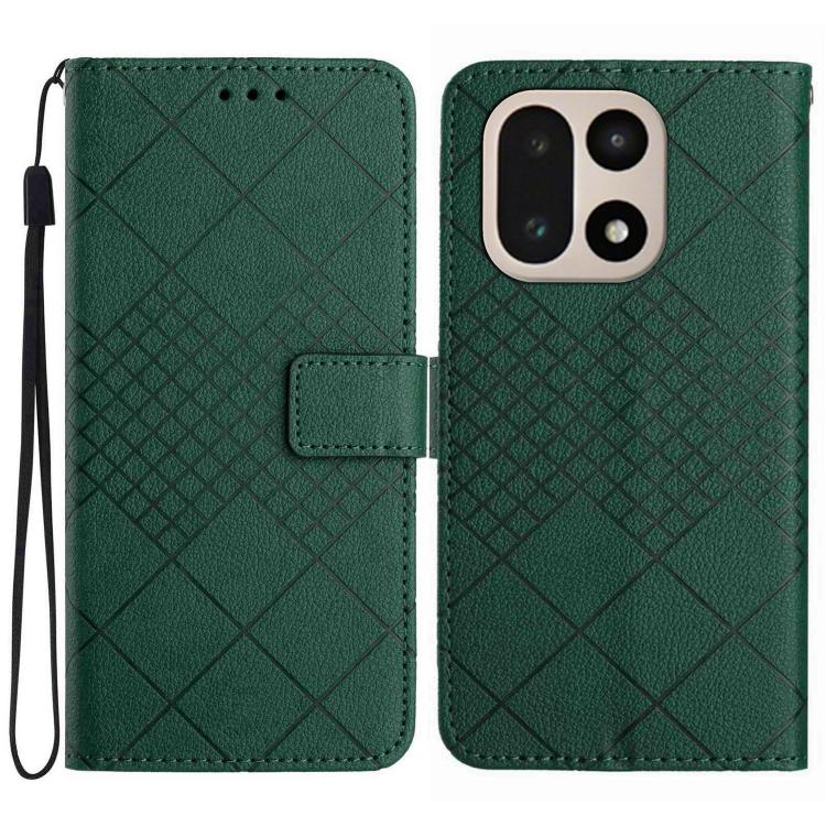 Rhombic Grid Texture Leather Phone Case, For OnePlus Nord 6 5G, For OnePlus 15R, For OnePlus 15 5G, For OnePlus Nord 5 5G / Ace 5 Ultra
