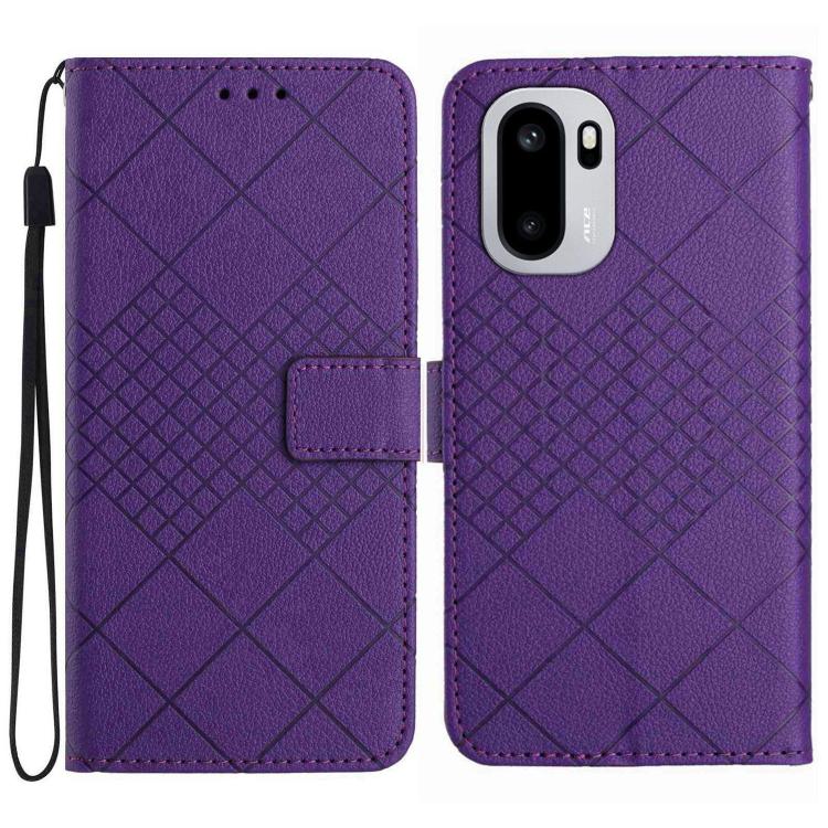 Rhombic Grid Texture Leather Phone Case, For OnePlus Nord 6 5G, For OnePlus 15R, For OnePlus 15 5G, For OnePlus Nord 5 5G / Ace 5 Ultra