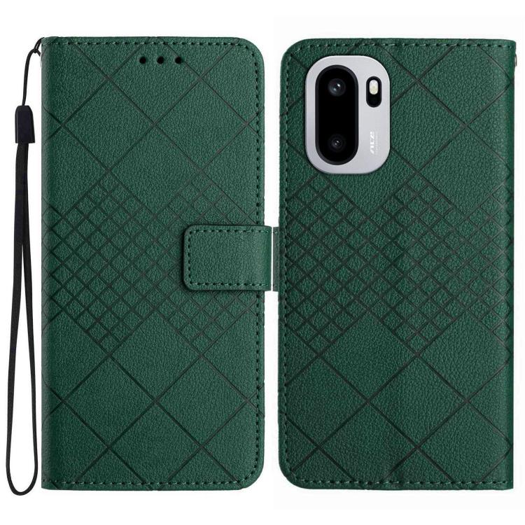 Rhombic Grid Texture Leather Phone Case, For OnePlus Nord 6 5G, For OnePlus 15R, For OnePlus 15 5G, For OnePlus Nord 5 5G / Ace 5 Ultra