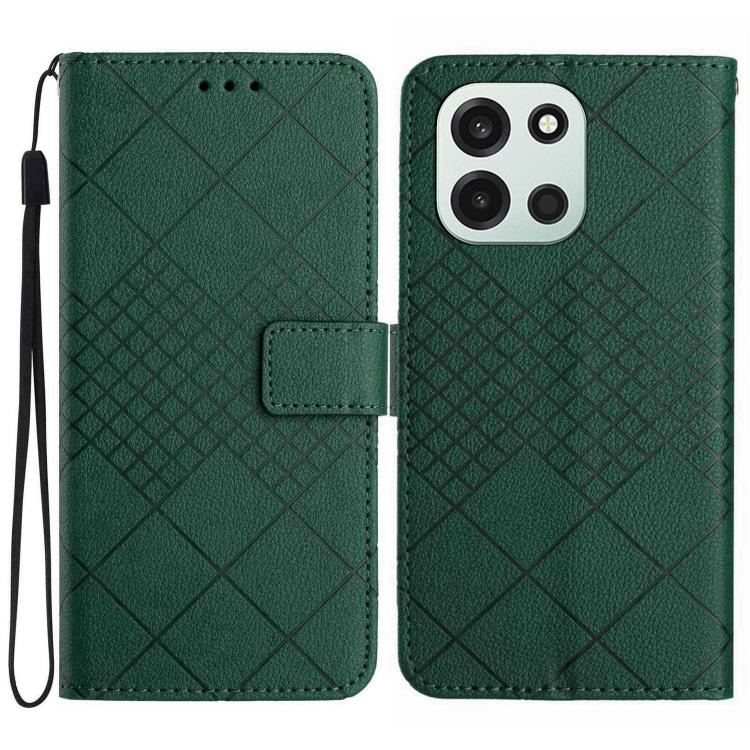 Rhombic Grid Texture Leather Phone Case, For OnePlus Nord 6 5G, For OnePlus 15R, For OnePlus 15 5G, For OnePlus Nord 5 5G / Ace 5 Ultra