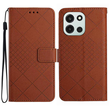 Rhombic Grid Texture Leather Phone Case, For OnePlus Nord 6 5G, For OnePlus 15R, For OnePlus 15 5G, For OnePlus Nord 5 5G / Ace 5 Ultra