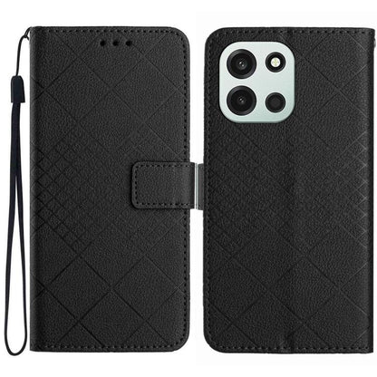 Rhombic Grid Texture Leather Phone Case, For OnePlus Nord 6 5G, For OnePlus 15R, For OnePlus 15 5G, For OnePlus Nord 5 5G / Ace 5 Ultra