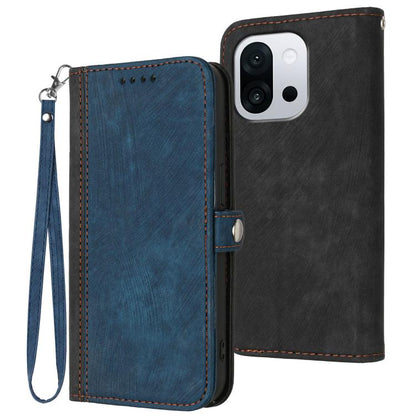 Side Buckle Double Fold Hand Strap Leather Phone Case, For OnePlus Turbo 6 / 6V, For OnePlus Ace 6, For OnePlus 15, For OnePlus 13T