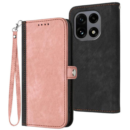 Side Buckle Double Fold Hand Strap Leather Phone Case, For OnePlus Turbo 6 / 6V, For OnePlus Ace 6, For OnePlus 15, For OnePlus 13T