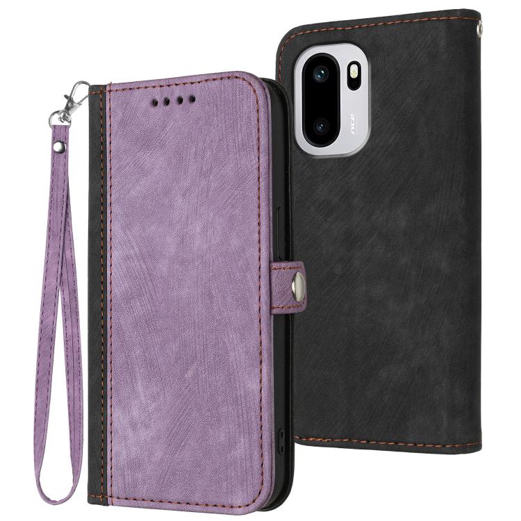 Side Buckle Double Fold Hand Strap Leather Phone Case, For OnePlus Turbo 6 / 6V, For OnePlus Ace 6, For OnePlus 15, For OnePlus 13T