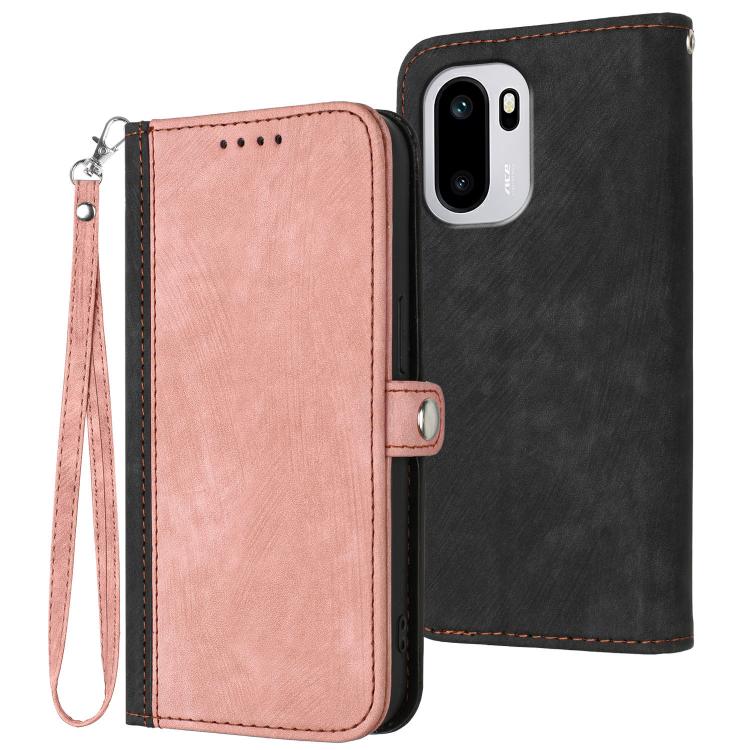 Side Buckle Double Fold Hand Strap Leather Phone Case, For OnePlus Turbo 6 / 6V, For OnePlus Ace 6, For OnePlus 15, For OnePlus 13T