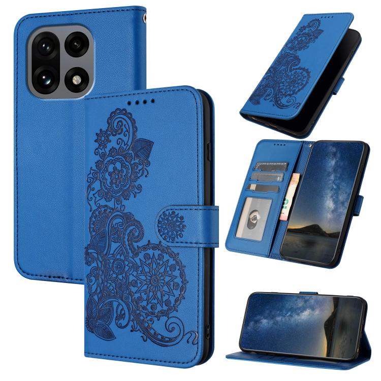 Datura Flower Embossed Flip Leather Phone Case, For OnePlus Turbo 6 / 6V, For OnePlus Ace 6, For OnePlus 15