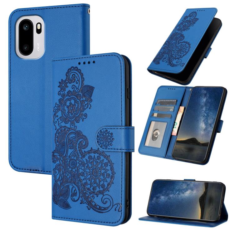 Datura Flower Embossed Flip Leather Phone Case, For OnePlus Turbo 6 / 6V, For OnePlus Ace 6, For OnePlus 15