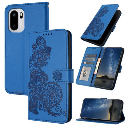 Datura Flower Embossed Flip Leather Phone Case, For OnePlus Turbo 6 / 6V, For OnePlus Ace 6, For OnePlus 15