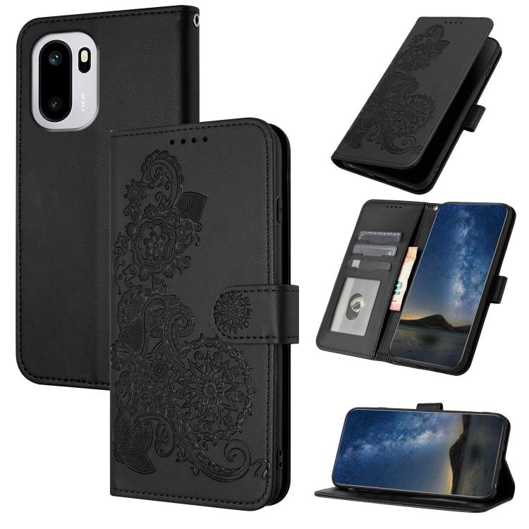 Datura Flower Embossed Flip Leather Phone Case, For OnePlus Turbo 6 / 6V, For OnePlus Ace 6, For OnePlus 15
