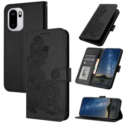 Datura Flower Embossed Flip Leather Phone Case, For OnePlus Turbo 6 / 6V, For OnePlus Ace 6, For OnePlus 15
