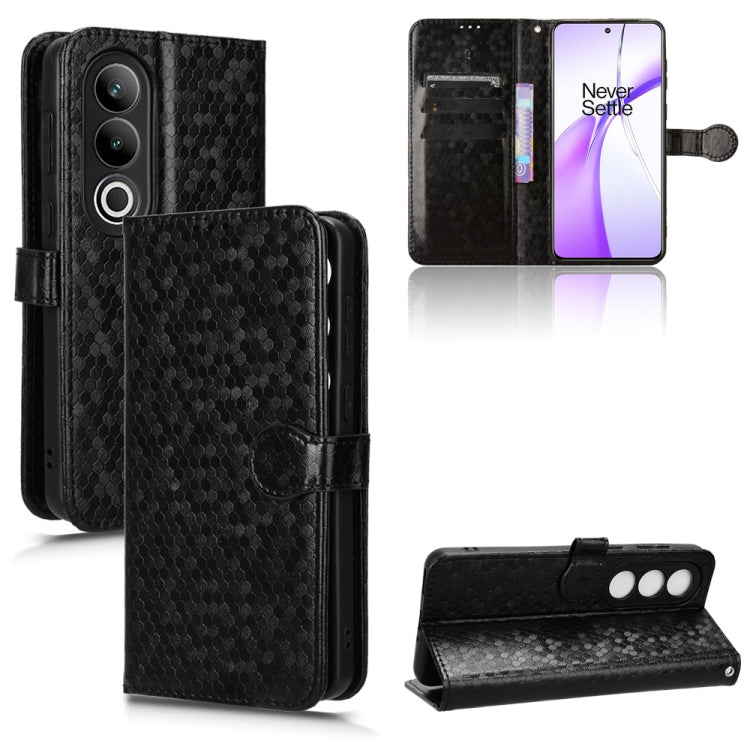 Honeycomb Dot Texture Leather Phone Case, For OnePlus Ace 3 Pro, For OnePlus Nord CE4 5G Global, For OnePlus 12