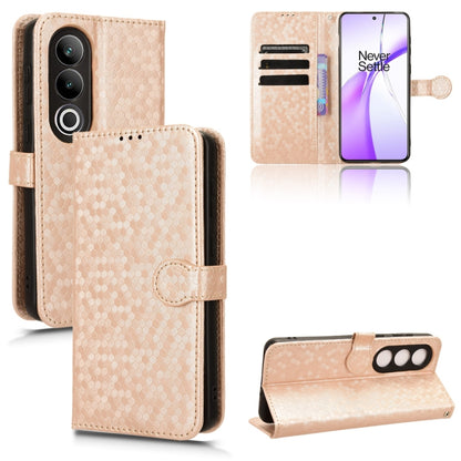 Honeycomb Dot Texture Leather Phone Case, For OnePlus Ace 3 Pro, For OnePlus Nord CE4 5G Global, For OnePlus 12