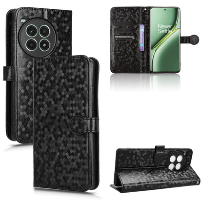 Honeycomb Dot Texture Leather Phone Case, For OnePlus Ace 3 Pro, For OnePlus Nord CE4 5G Global, For OnePlus 12
