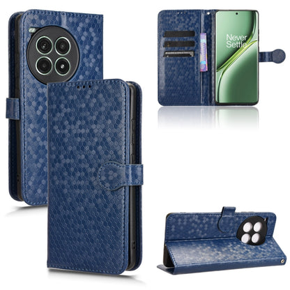 Honeycomb Dot Texture Leather Phone Case, For OnePlus Ace 3 Pro, For OnePlus Nord CE4 5G Global, For OnePlus 12