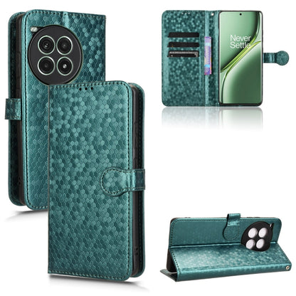 Honeycomb Dot Texture Leather Phone Case, For OnePlus Ace 3 Pro, For OnePlus Nord CE4 5G Global, For OnePlus 12