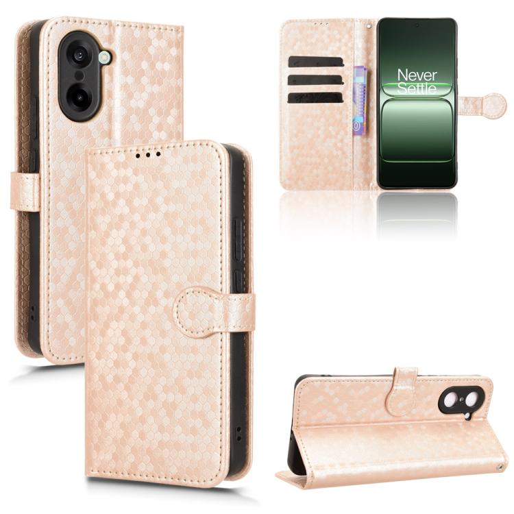 Honeycomb Dot Texture Leather Phone Case, For OnePlus Ace 5 Racing / Nord CE5, For OnePlus Ace 5 / Ace 5 Pro, For OnePlus 13 5G, For OnePlus Nord 4 5G