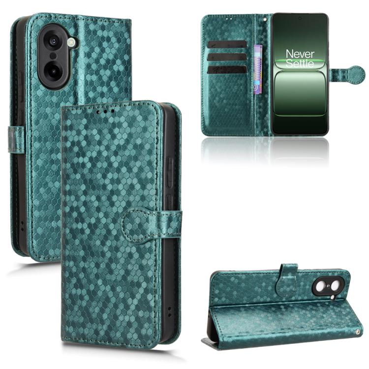 Honeycomb Dot Texture Leather Phone Case, For OnePlus Ace 5 Racing / Nord CE5, For OnePlus Ace 5 / Ace 5 Pro, For OnePlus 13 5G, For OnePlus Nord 4 5G