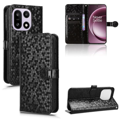Honeycomb Dot Texture Leather Phone Case, For OnePlus Turbo 6V 5G, For OnePlus Ace 6 / 15R, For OnePlus 15, For OnePlus Ace 5 Ultra / Nord 5