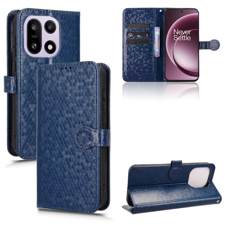 Honeycomb Dot Texture Leather Phone Case, For OnePlus Turbo 6V 5G, For OnePlus Ace 6 / 15R, For OnePlus 15, For OnePlus Ace 5 Ultra / Nord 5