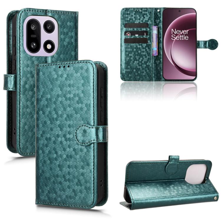 Honeycomb Dot Texture Leather Phone Case, For OnePlus Turbo 6V 5G, For OnePlus Ace 6 / 15R, For OnePlus 15, For OnePlus Ace 5 Ultra / Nord 5