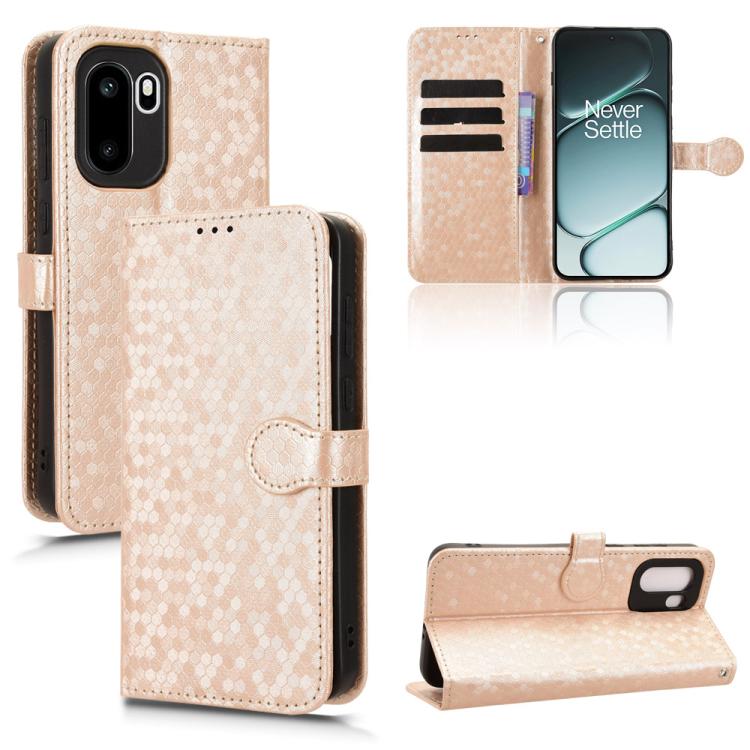 Honeycomb Dot Texture Leather Phone Case, For OnePlus Turbo 6V 5G, For OnePlus Ace 6 / 15R, For OnePlus 15, For OnePlus Ace 5 Ultra / Nord 5