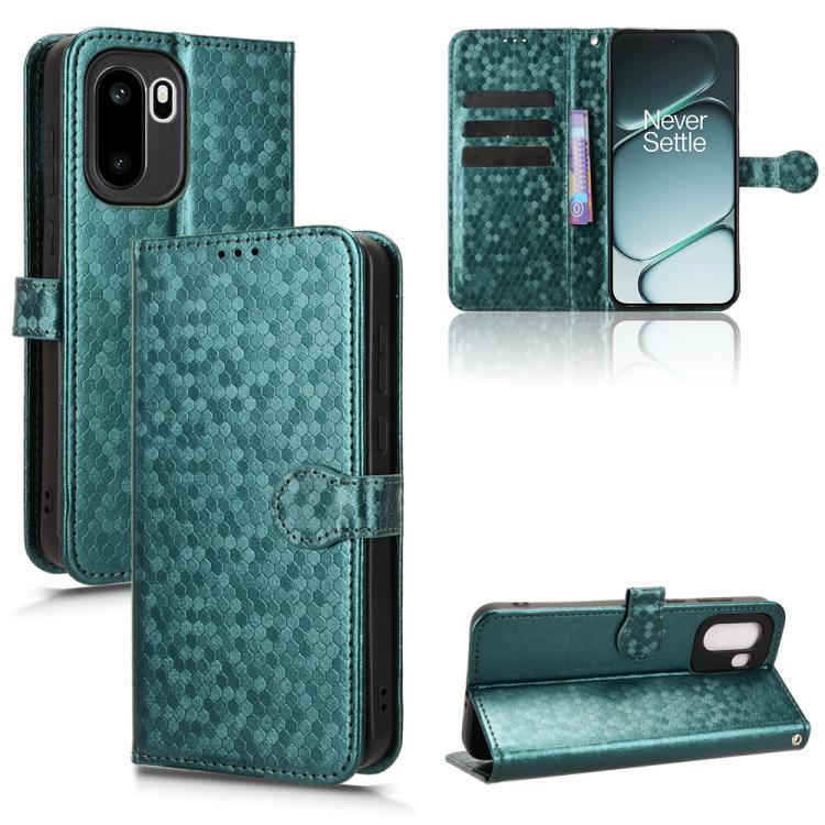 Honeycomb Dot Texture Leather Phone Case, For OnePlus Turbo 6V 5G, For OnePlus Ace 6 / 15R, For OnePlus 15, For OnePlus Ace 5 Ultra / Nord 5