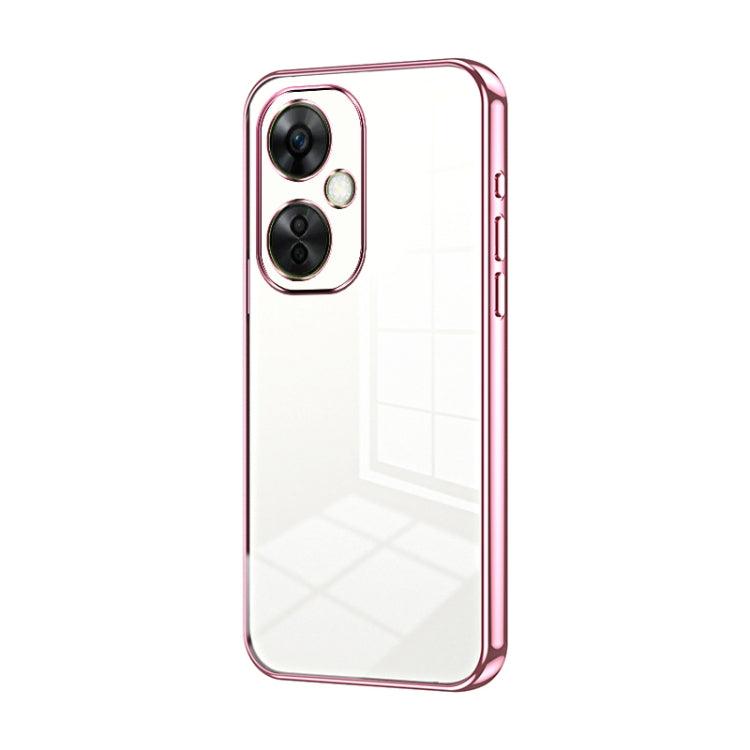 Transparent Plating Fine Hole Phone Case, For OnePlus Nord CE 3 Lite / Nord N30, For OnePlus Ace 2V / Nord 3, For OnePlus Ace 2 / 11R